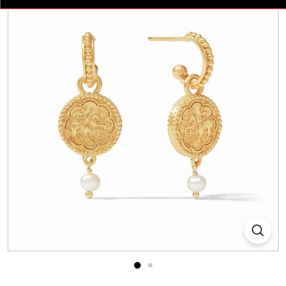 Julie Vos Trieste Hoop & Charm Earrings